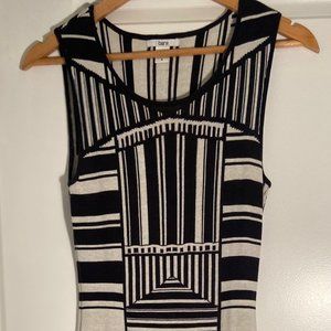 Bar III Knit Geometric Bodycon Dress